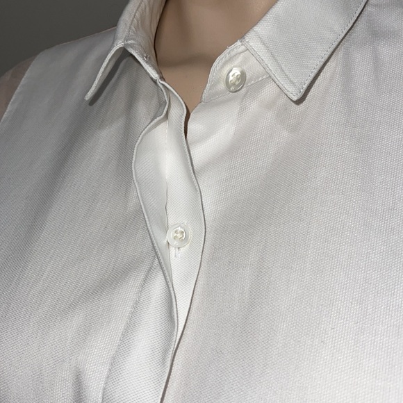 3.1 Phillip Lim Two-Tone Chiffon Shirt 10 - Picture 3 of 11